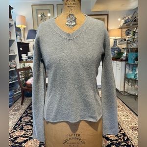 Jil Sander gray Cashmere Sweater